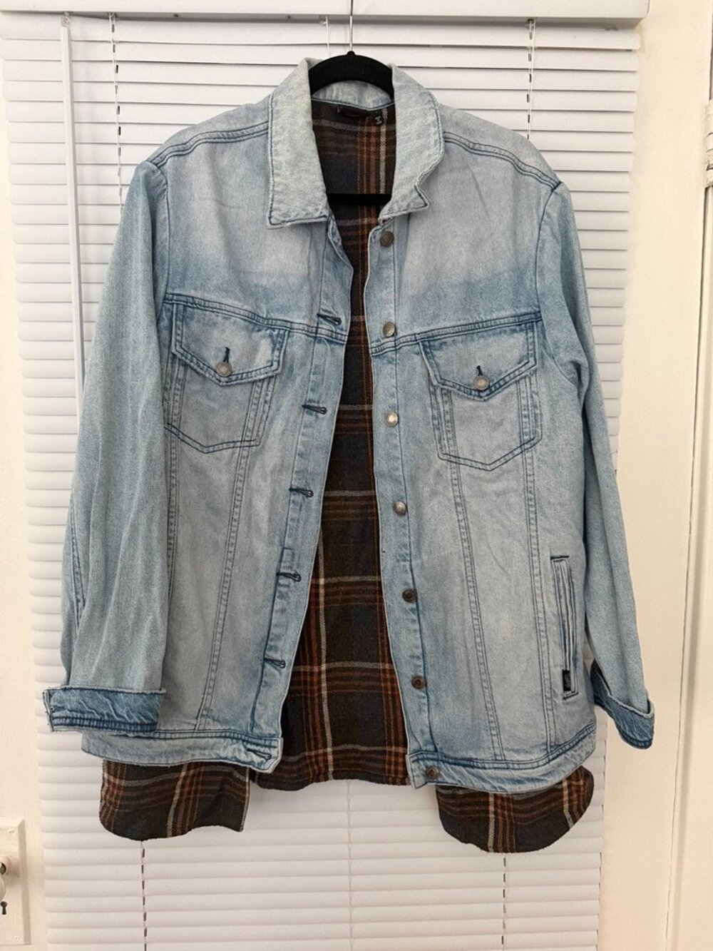 Girrlscout The Stevie Denim Flannel Jacket Indigo Size L